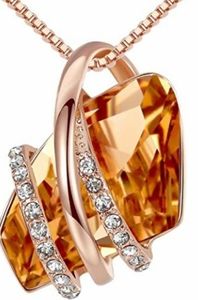 Leafael Wish Stone Pedant Necklace